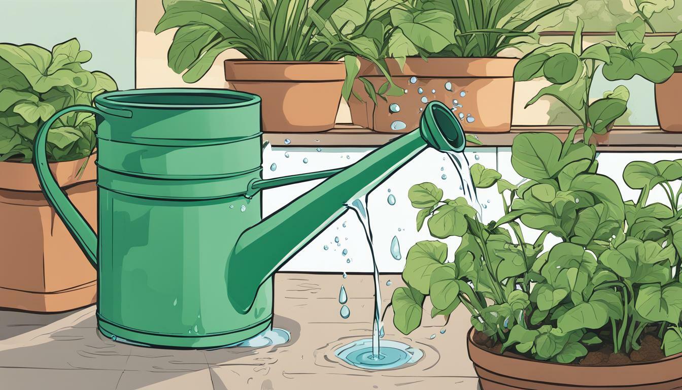 Avoiding overwatering in containers