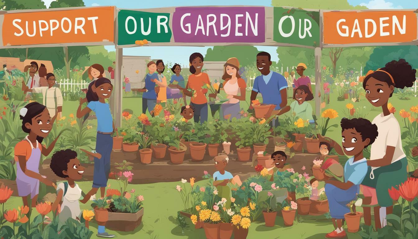 Community involvement and crowdfunding for public gardens