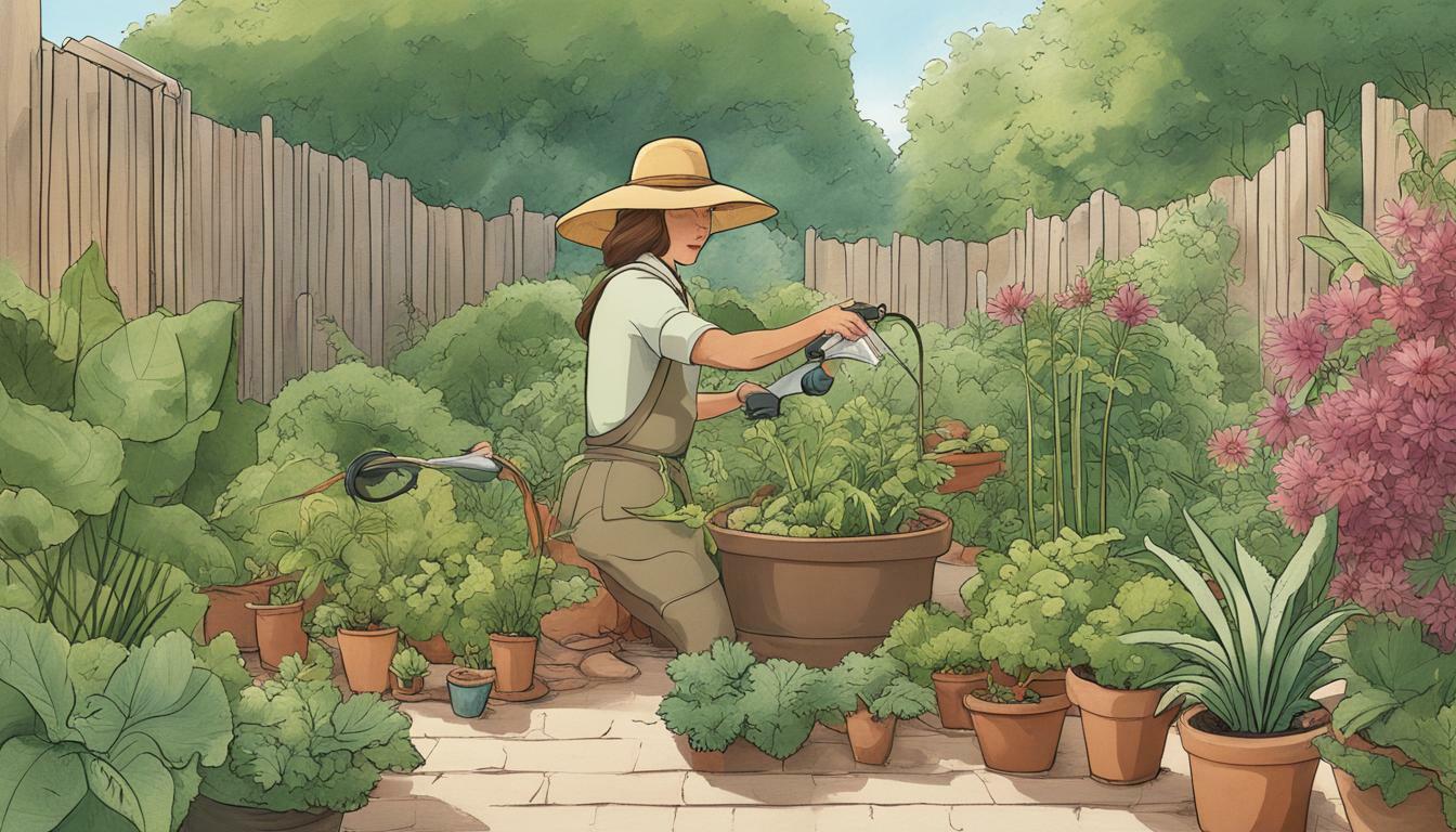 Managing gardens in high heat