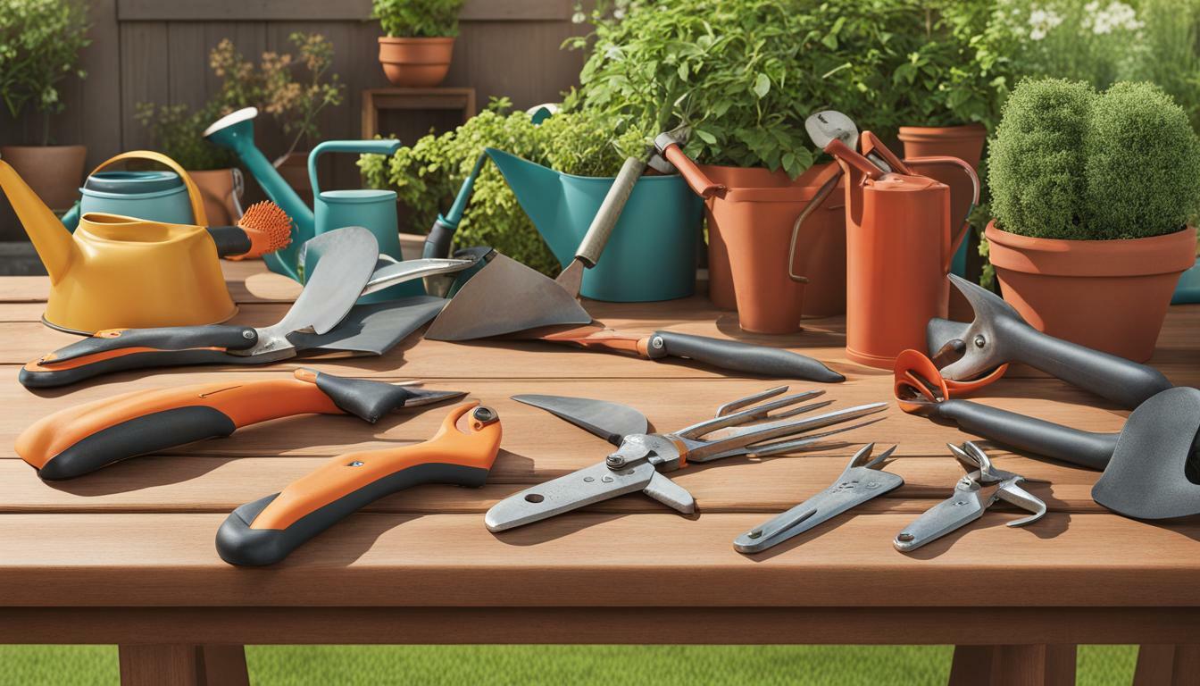 Maintaining and cleaning garden tools